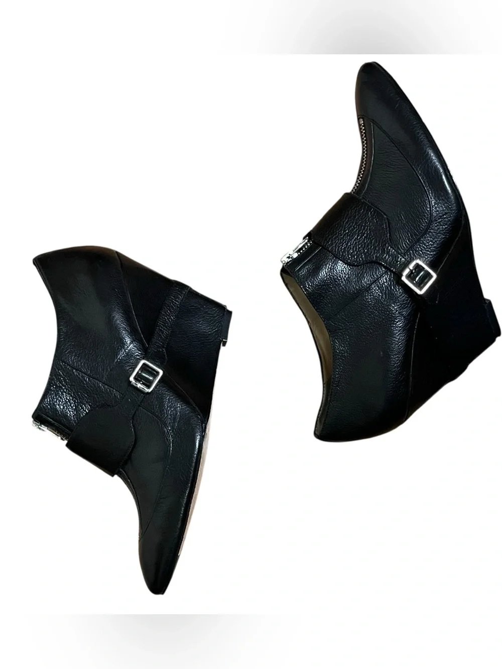 Elizabeth and James E Raffa Ankle Leather Booties 4